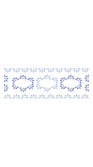 STENCIL 330X140MM 30000 - 1140 FLORAL 2