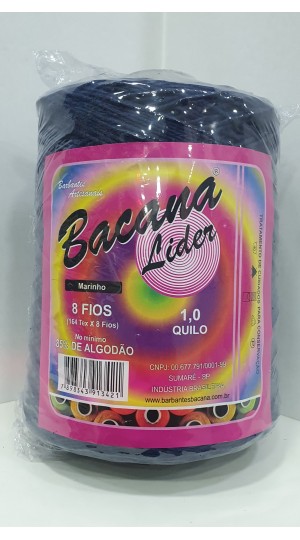 BARBANTE LIDER AZUL MARINHO 8 FIOS 1,0KG.