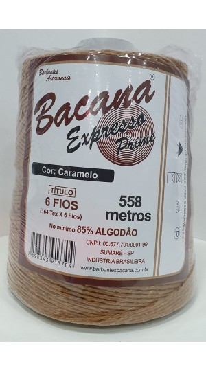 BARBANTE EXPRESSO CARAMELO 6 FIOS 600G.