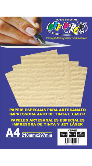 PAPEL VERGE PALHA OFFPAPER 180G