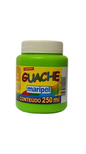 TINTA GUACHE VERDE CLARO 250ML MARIPEL