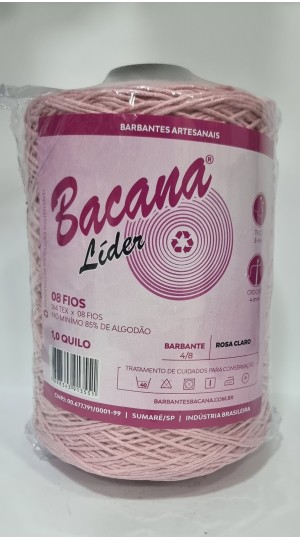 BARBANTE LIDER ROSA CLARO 8 FIOS 1,0KG.