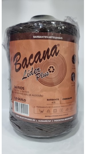 BARBANTE LIDER PLUS CHOCOLATE 6 FIOS 1,0KG.