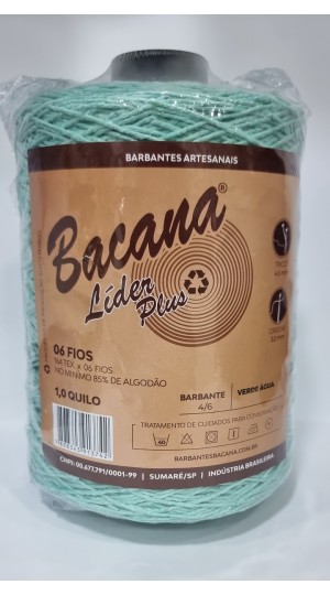 BARBANTE LIDER PLUS VERDE ÁGUA 6 FIOS 1,0KG.