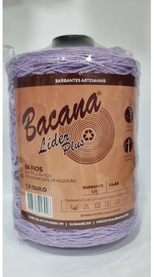 BARBANTE LIDER PLUS LILÁS 6 FIOS 1,0KG.