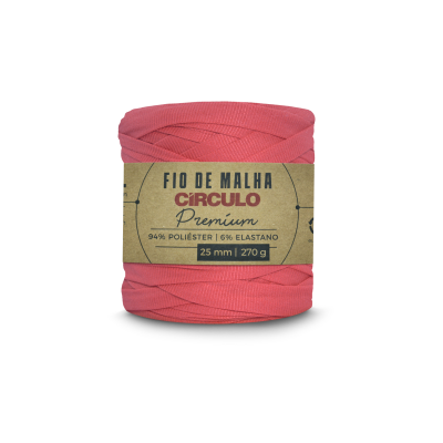 FIO DE MALHA CIRCULO PREMIUM - COR 4004 CORAL VIVO