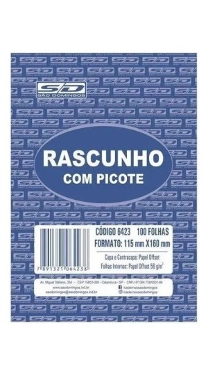 BLOCO RASCUNHO 115X160 BRANCO
